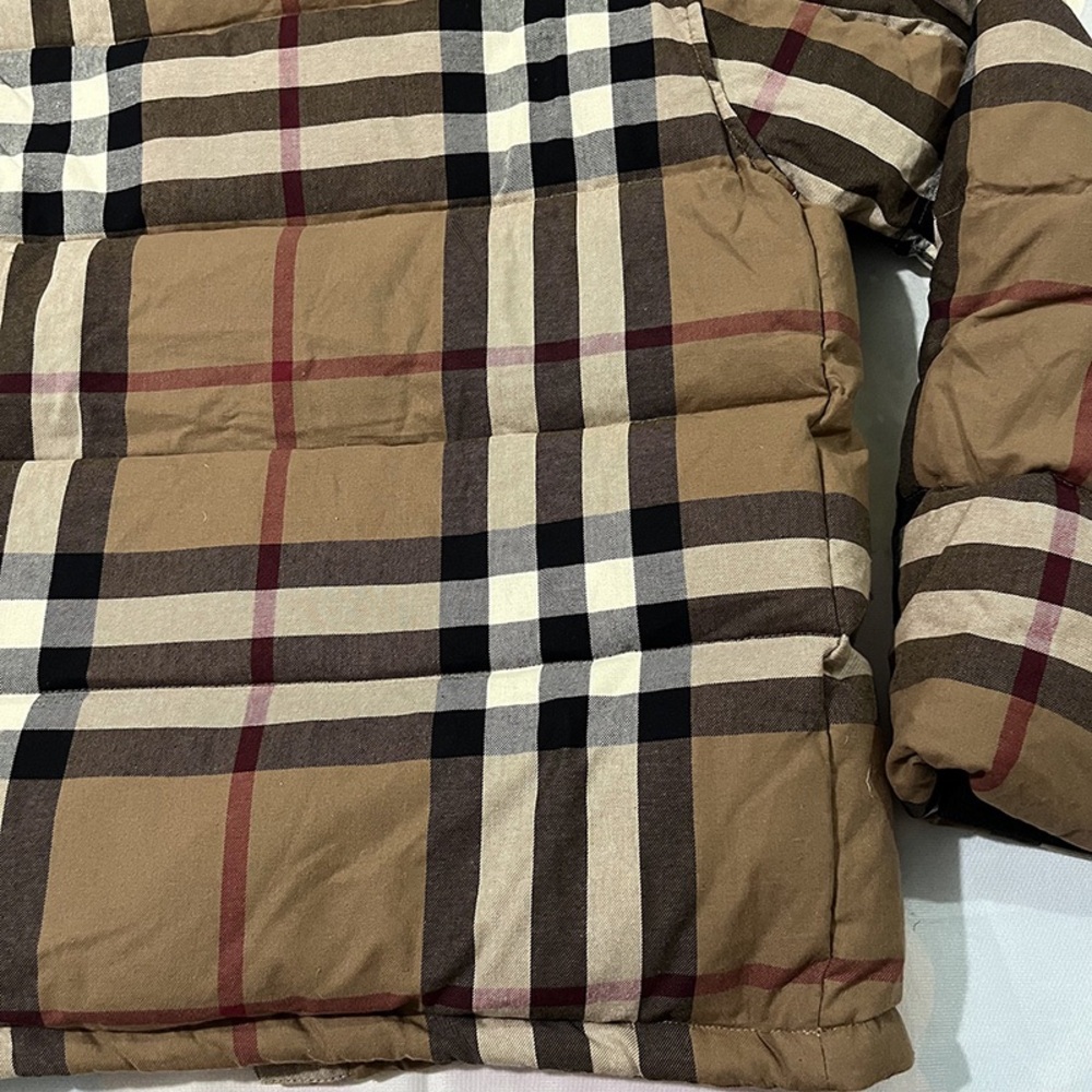Burberry Checked Hooded Down Jacket - image 7